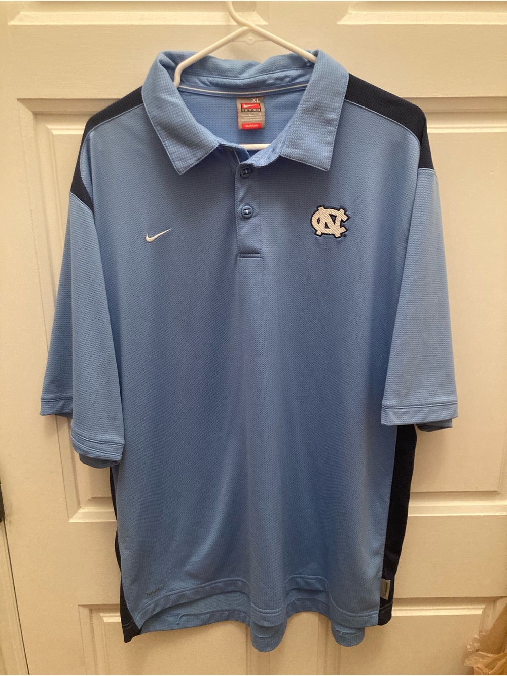 Nike Men’s Carolina Blue Polo with Navy Panels